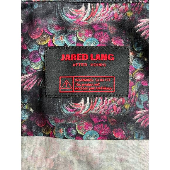 3-64 JARED LANG NWT Men's Dress Shirt Peacocks Multicolor XL - Picture 9 of 16